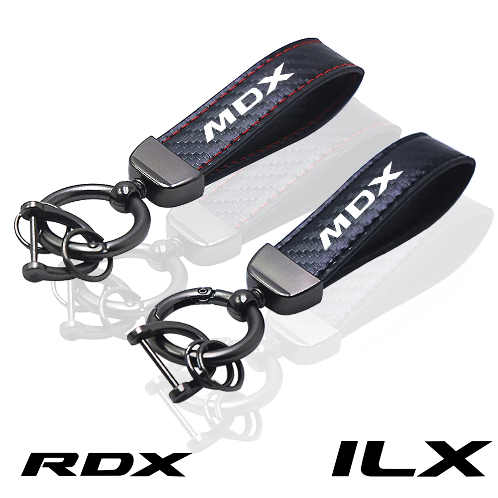 ل acura a-المواصفات aspec tlx mdx rdx ilx سيارة مفتاح سلسلة حلقية ألياف الكربون المفاتيح اكسسوارات السيارات