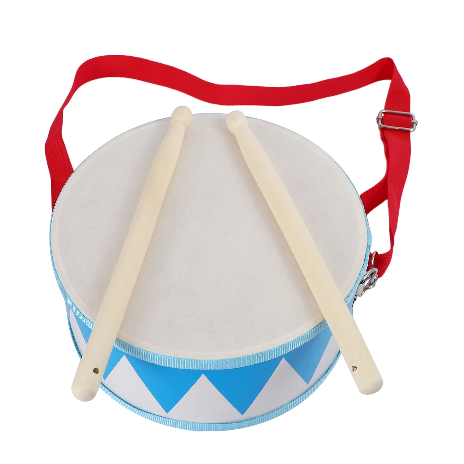 

Kids Drum Wood Toy Drum Set with Carry Strap Stick Toddlers Gift for Develop Children's Rhythm Sense