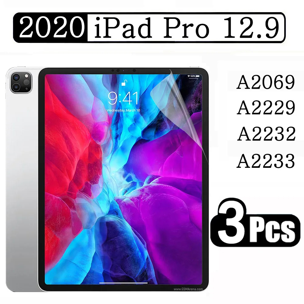 

Screen Protector For Apple iPad Pro 12.9 2020 A2069 A2229 A2232 A2233 Anti-Scratch PET Soft Tablet Film
