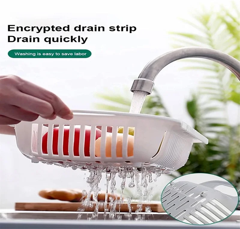 Кухонный расширяемый сливной фильтр для раковины сливная корзина овощей и
