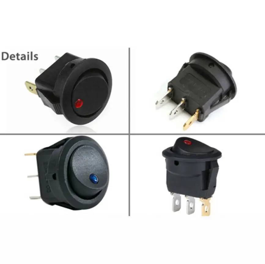 1 шт. 20A 12 В 220 клавишный выключатель стандартная точка для автомобиля лодки