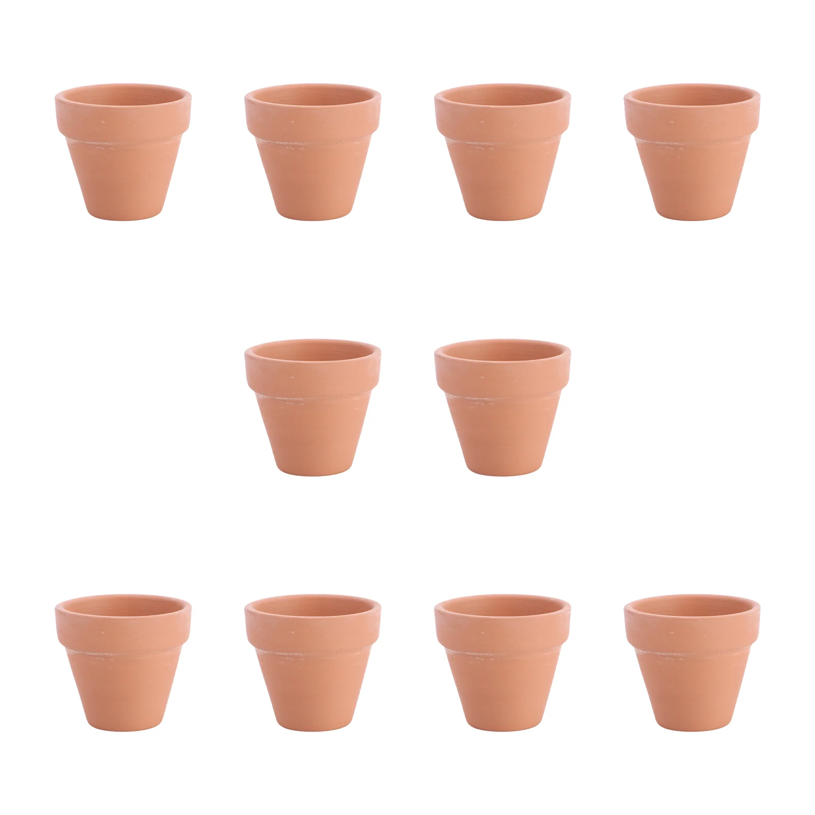 

10 Pcs Vases Bulk Mini -pots Clay Flower Pots Indoor Decorative Outdoor Pots Bonsai Pot