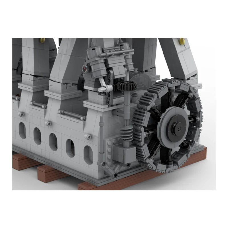 MOC- 157380 Большой корабельный двигатель возвратно-поступательный паровой с тройным