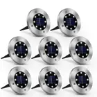 12 шт.упаковка, водонепроницасветильник садовые светильники на солнечной батарее