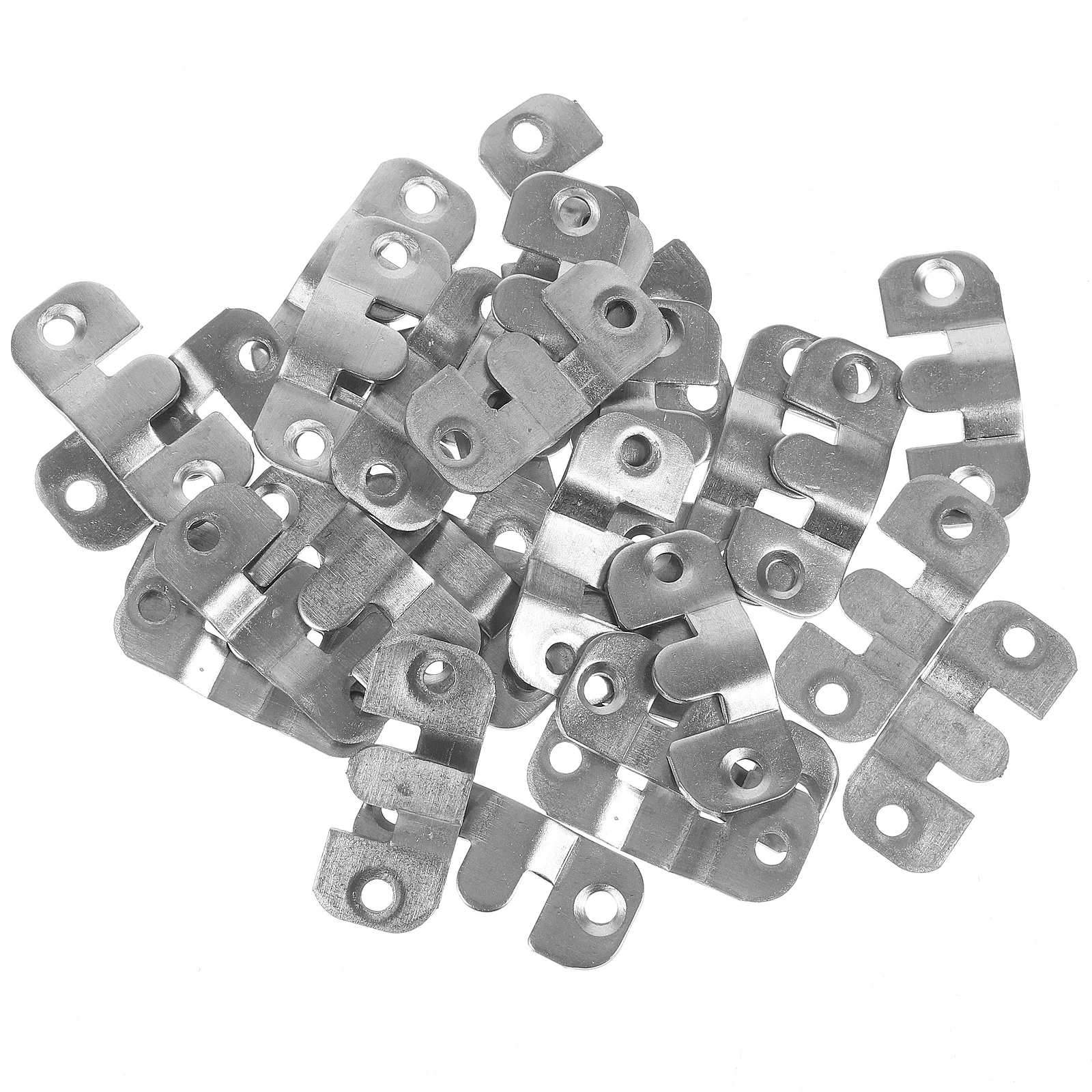 

16 Pairs Wall-mounted Mirrors Mountain Buckle Mirror Brackets Hangers Heavy Hanging Kit Picture Pictures Plate