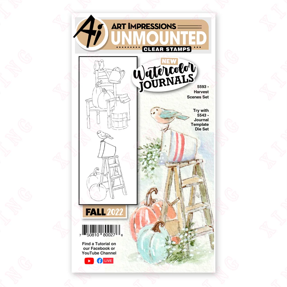 

2022 Scrapbook Decoration Craft Clear Silicone Stamps Metal Cutting Dies Embossing Template New Arrival Harvest Scenes Set Mold