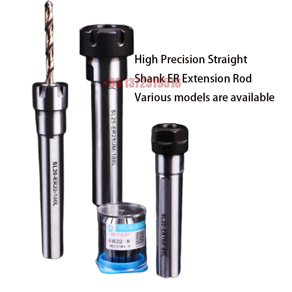 

Cnc Porous Drilling Machine Lathe Er Extension Rod Engraving Machine Deep Cavity Straight Handle Extension Rod C20-er20a Type