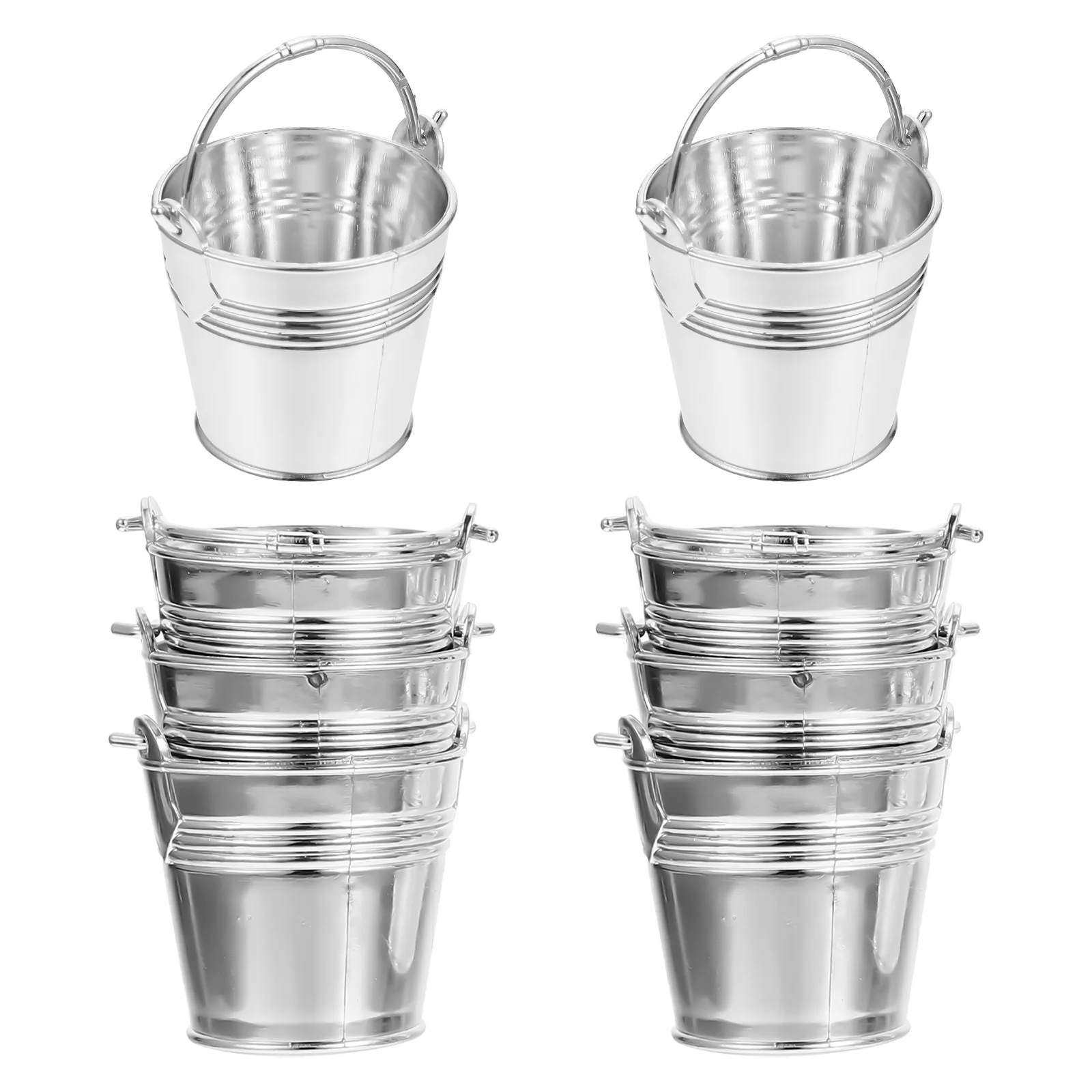 

Buckets Bucket Mini Metaltin Partywith Galvanized Pails Candy Snack Handles Holder Favors Snacks Flower Ice Favor Tinplate