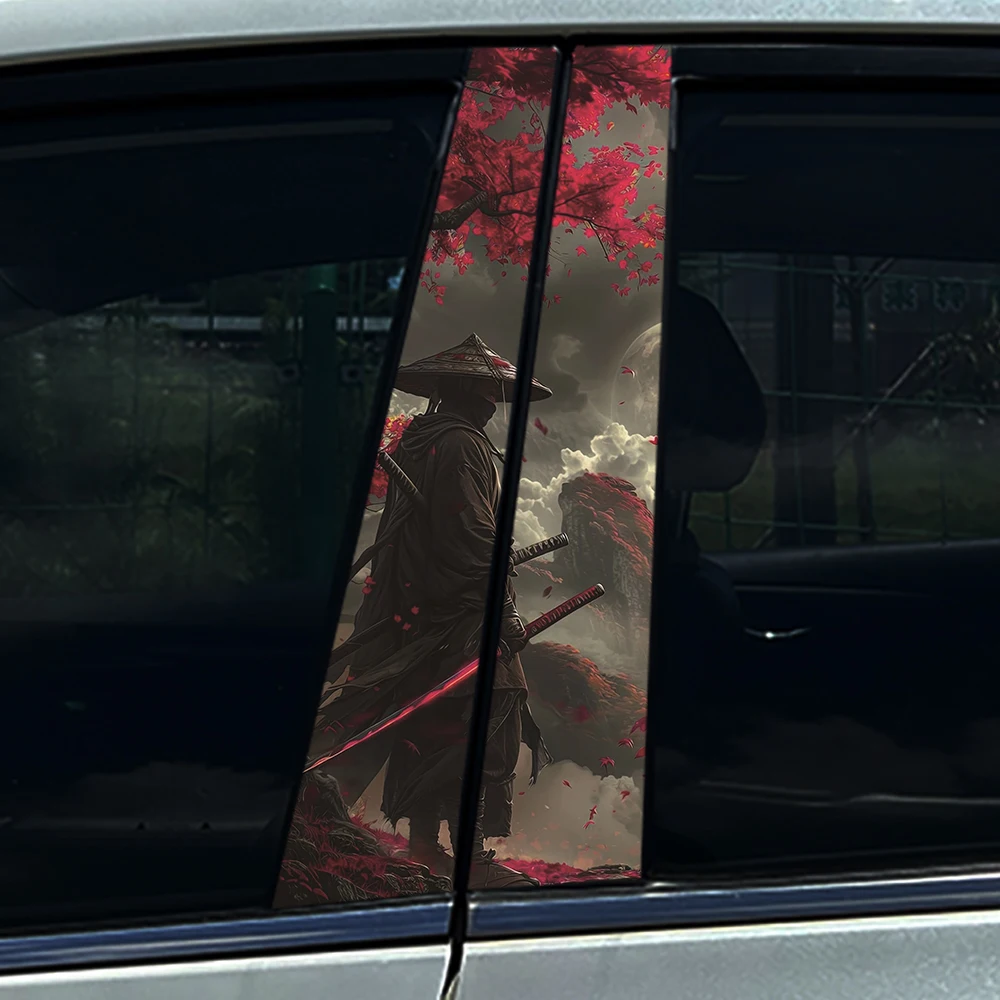 

1 шт./2 шт. JDM Samurai универсальные автомобильные наклейки авто B столб водостойкое украшение DIY двери автомобиля столб ремонт наклейки для стайлинга автомобиля