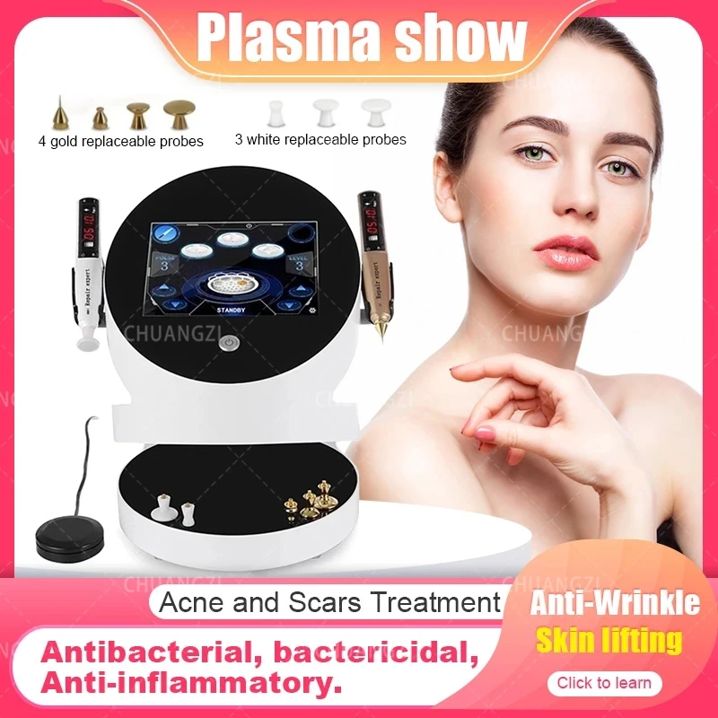 

Professional Plasma Pen Needle 2 in 1 R/F New Fibroblast Anti-Aging Machine Plasma Jet Lifting Freckle Face Skin Regeneration