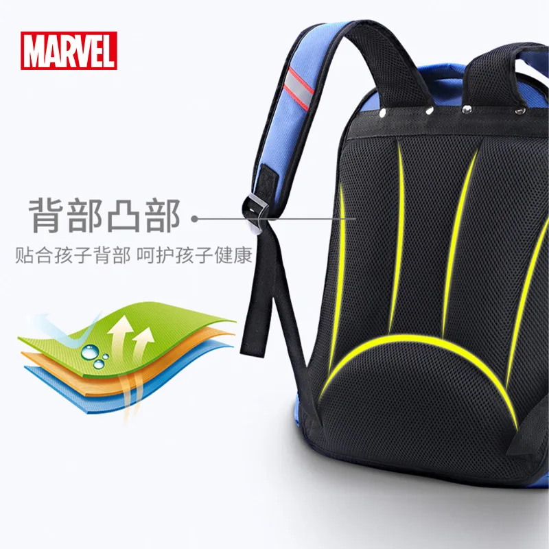 High quality genuine Disney Spiderman children's schoolbag, lightweight breathable 3D pressure film pattern Disney boys backpack