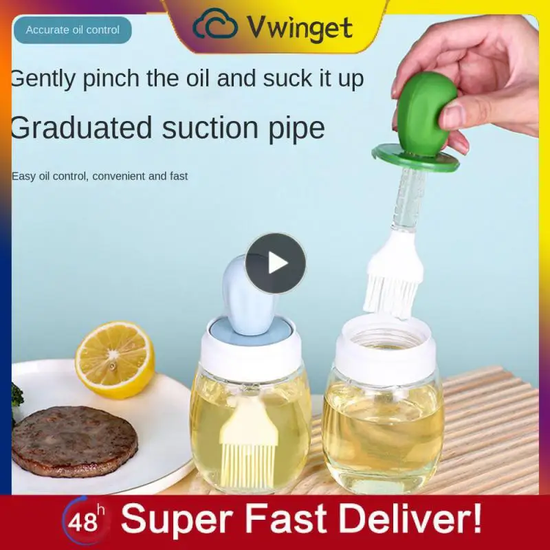 

No Odor Oil Jug Brush Cover Integrated Health And Safety Oil Bottle Soft Without Shedding Hair Accurate Oil Control Green Tools