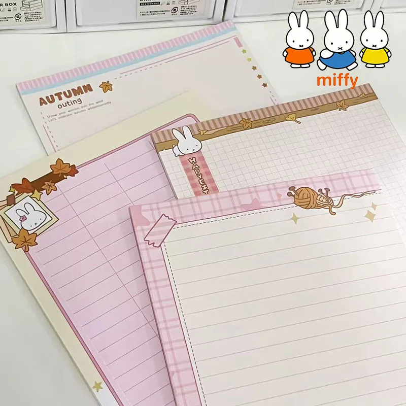 Фото Kawaii Miffy практическая книга милый аниме мультфильм печатный блокнот студенческий отрывной блокнот для девочек праздничный подарок №2