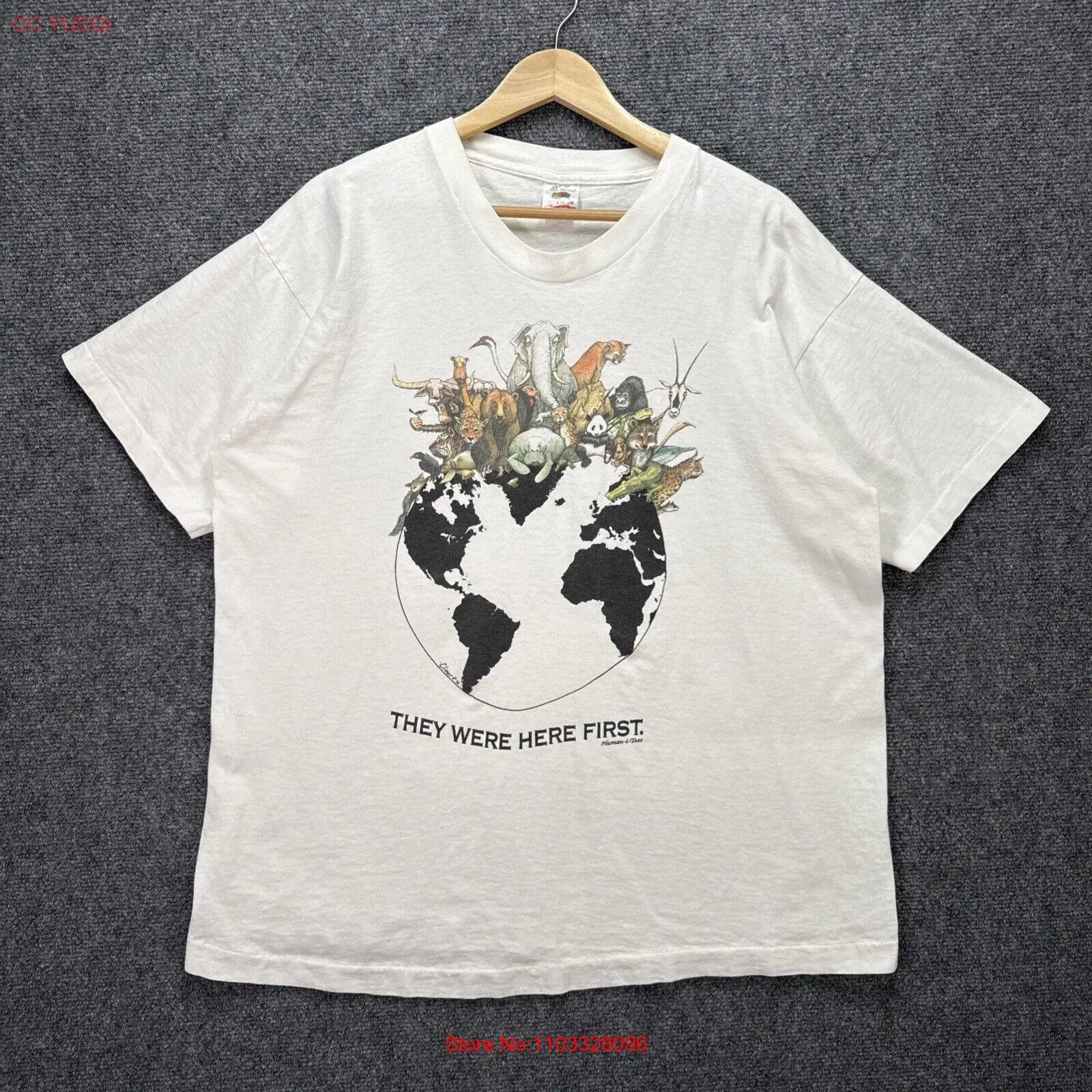 Рубашка мужская белая в стиле 90-х земля