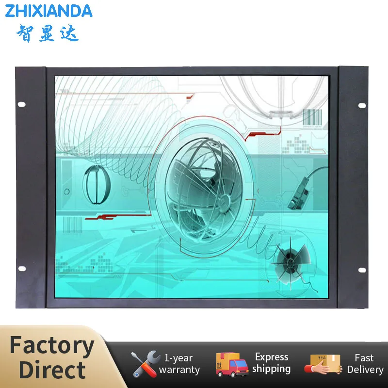 

19 Inch Embedded Open Frame Monitor Industrial 1280*1024 Resisitve Capacitive Touch LCD Display BNC VGA For Automation Equipment