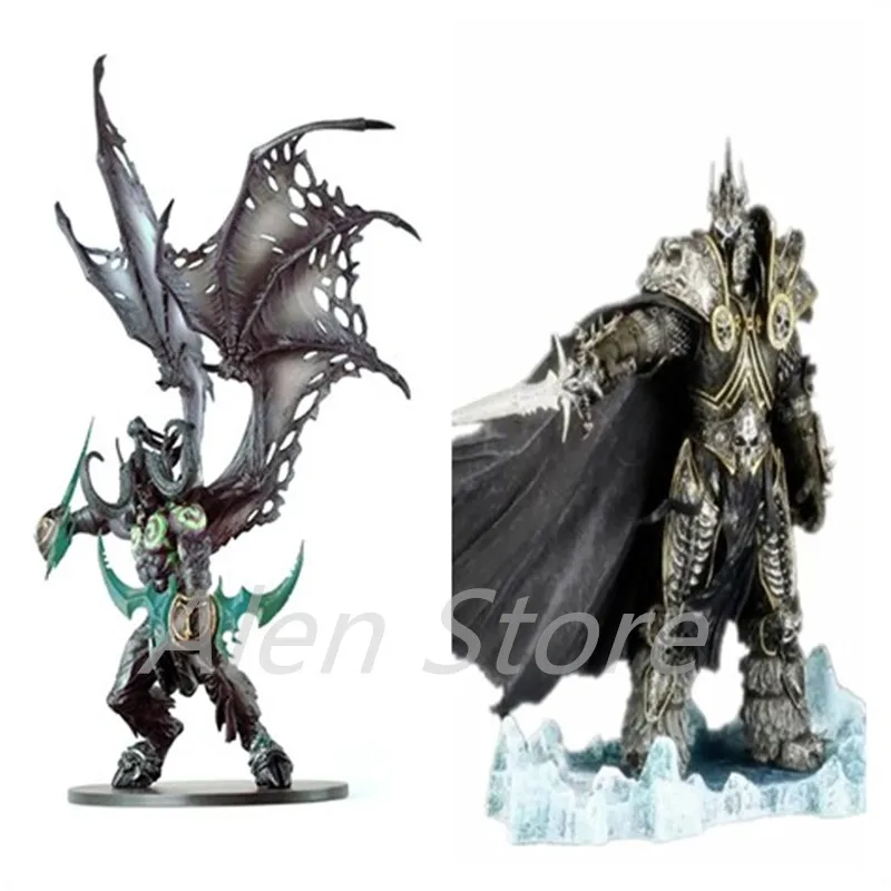 WOW Game Fall of The Lich King Arthas Menethil Action Figure Demon Hunter Illidan Devil DC05 Figma Collectible Model PVC Toy