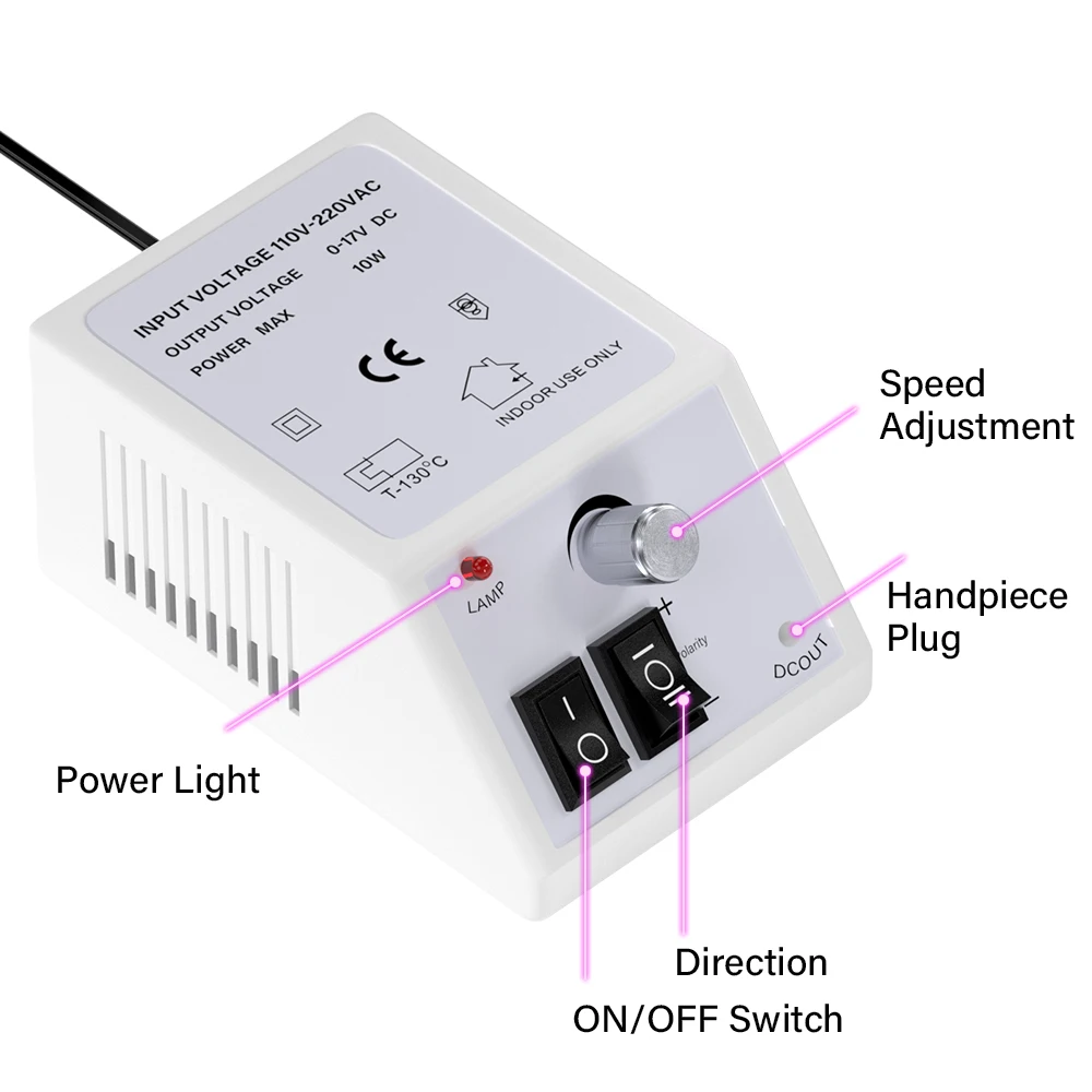 Yikoolin Профессиональный Набор Электрических Маникюрных Сверл Электронная Пилочка
