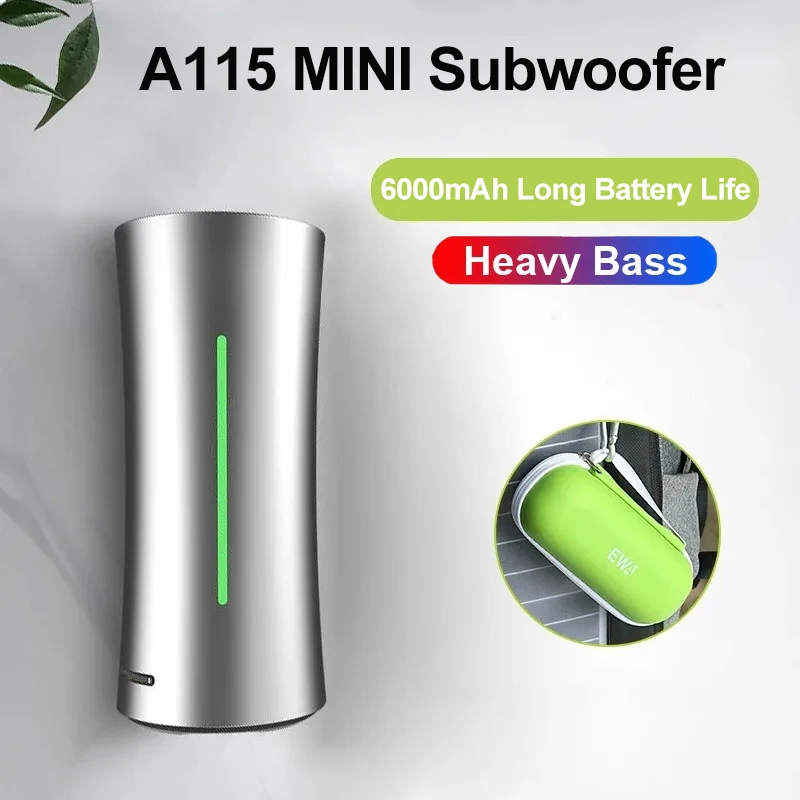 

EWA A115 Bluetooth 5.0 Speaker Portable Wireless Speaker (TWS) Bass Dual Wireless Stereo Travel Speaker+box
