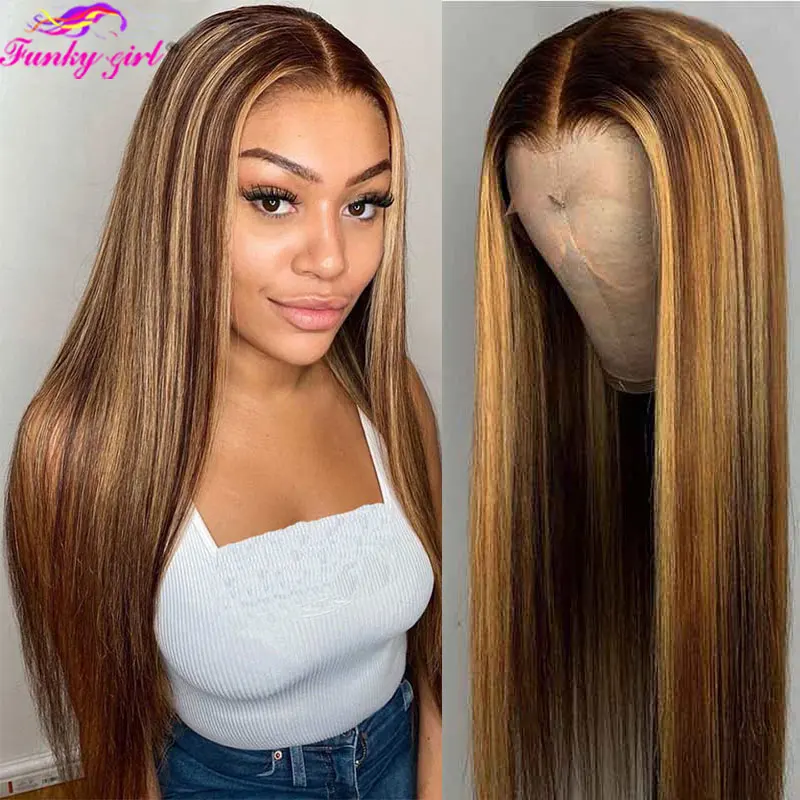 Ed T Part Lace Wig For Women 180% Density Brazilian Remy Wig