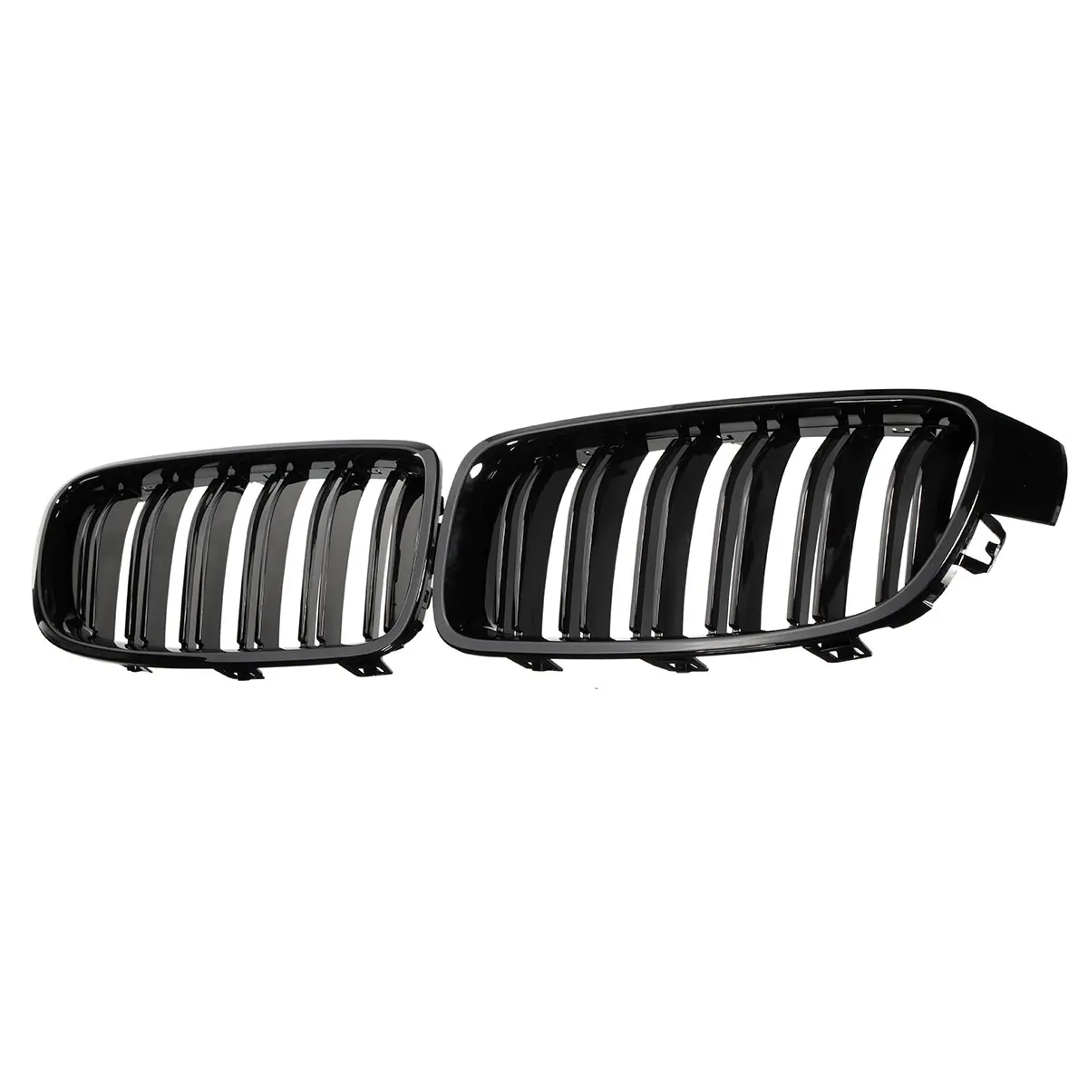 

Автостайлинг, передняя решетка радиатора с двойной линией радиатора для BMW F30 F31 F35 3 серии 2012-2017 320i 325i 328i ABS, глянцевый черный