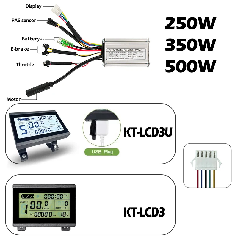 Интеллектуальный измеритель KT LCD3U 24 В 36 48 с USB-разъемом для дисплея LCD3 500 Вт
