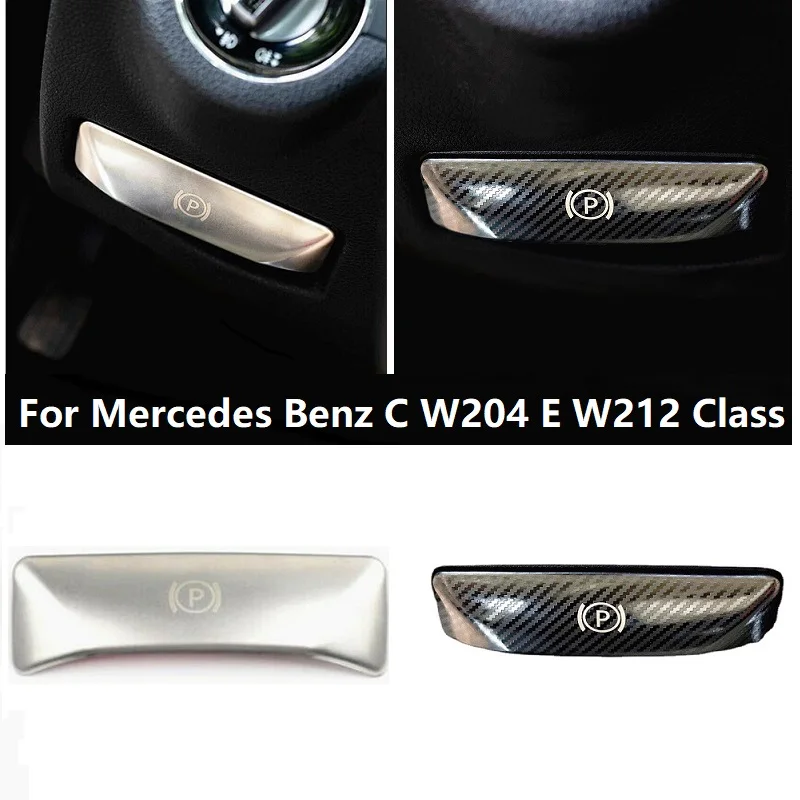 

Auto Foot Brake Switch Frame Cover Silver Trim Sticker Interior Accessories Car Styling For Mercedes Benz C W204 E W212 Class