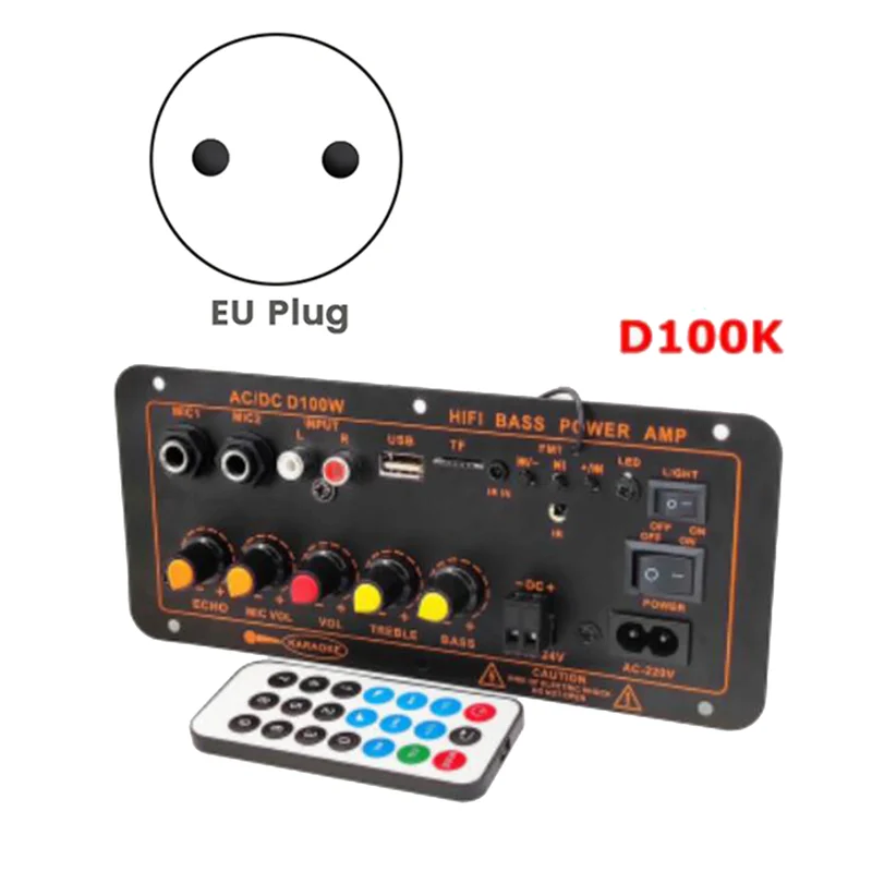 Стандартная плата усилителя Bluetooth D100 материнская автомобильного 12 В