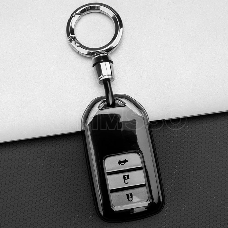 Чехол для автомобильного пульта дистанционного управления из ТПУ для Honda Accord 9 Crider City 2015 2016 HRV CRV Vezel Spirior Odyssey Civic Fit нефритовые аксессуары