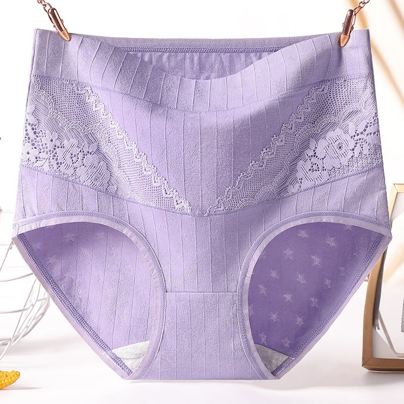 3 шт. хлопковые женские трусики женское нижнее белье больших размеров кружевные