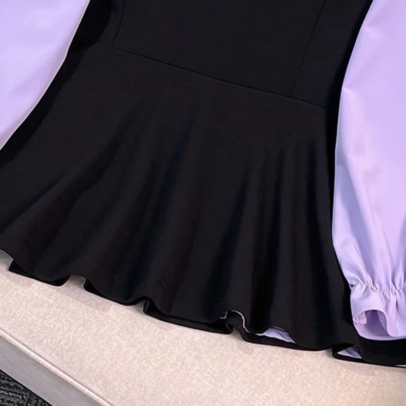 Женская свободная рубашка с длинным рукавом Элегантная Модная простая