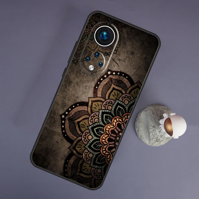 Фото Чехол с индийским узором Мандала для Huawei Honor Magic 5 Lite 70 50 X8 X9 a P20 P30 P40 P50 P60 Pro P Smart Nova 9 5T №3