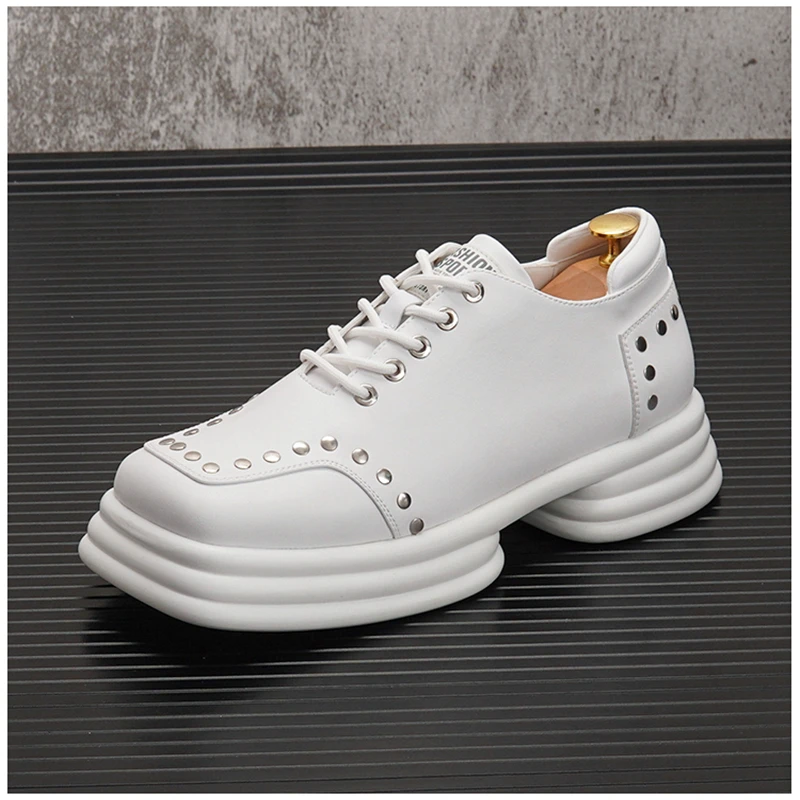 Мужские классические кожаные туфли коричневые повседневные Мокасины деловые 2022