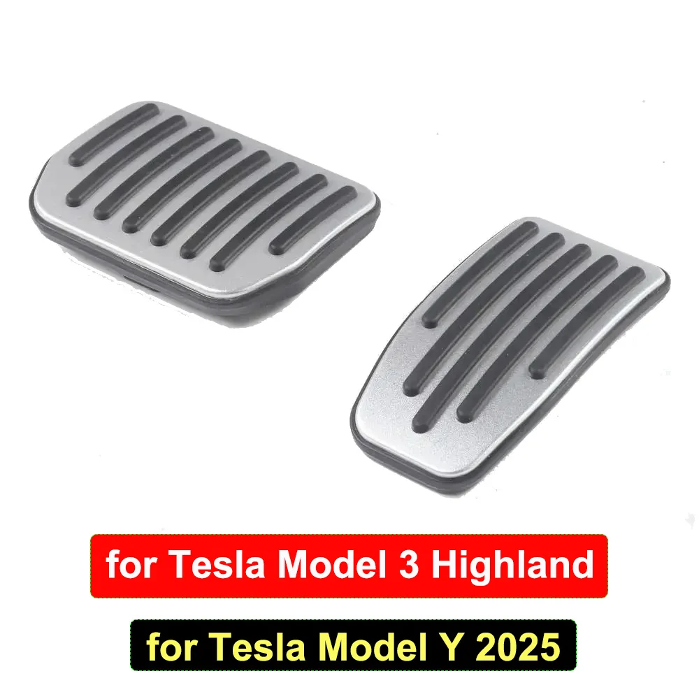 

Накладки На Педали Tesla Model Y/3 Juniper 2025 Highland 2024: Противоскользящие Накладки На Педали Акселератора И Тормоза