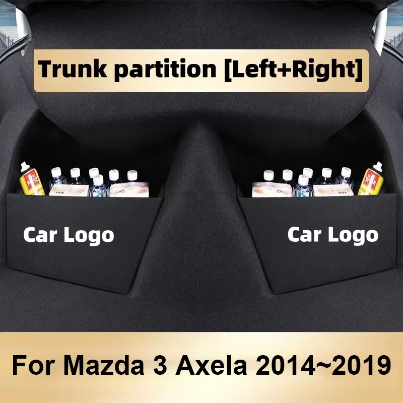 

Для Mazda 3 Axela BM 2014 ~ 2019 2015 2016 перегородка для хранения багажника автомобиля, многофункциональный ящик для хранения, аксессуары для хранения в салоне автомобиля