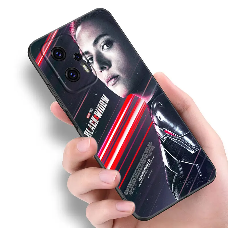 Marvel Black Widow Silicone Phone Case For Xiaomi POCO X3 X4 NFC F4 GT F5 F6 M4 M6 X5 X6 NEO Pro 5G M5