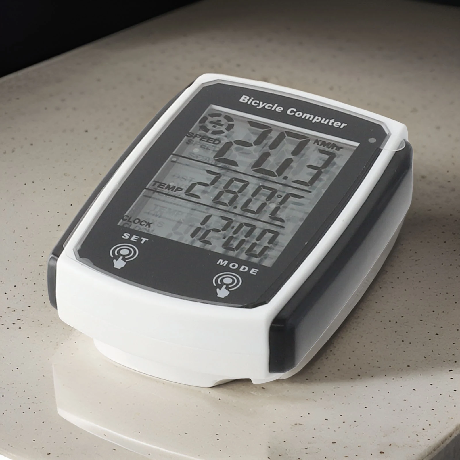 Водонепроницаемый перезаряжаемый велосипедный фонарь со спидометром и