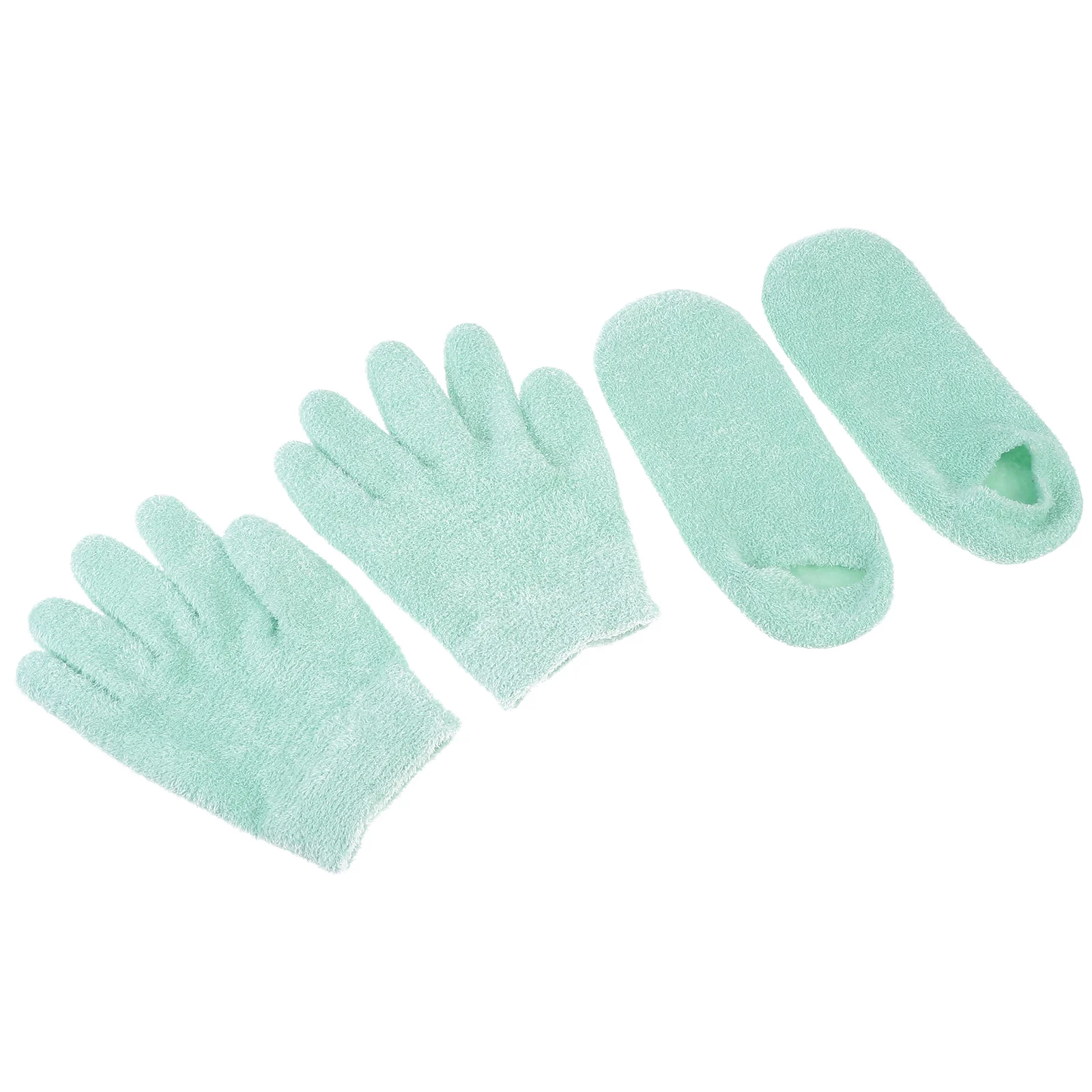 

4Pcs Dry Cracked Hands Moisturizing Gel Gloves and Foot Treatment Spa Socks