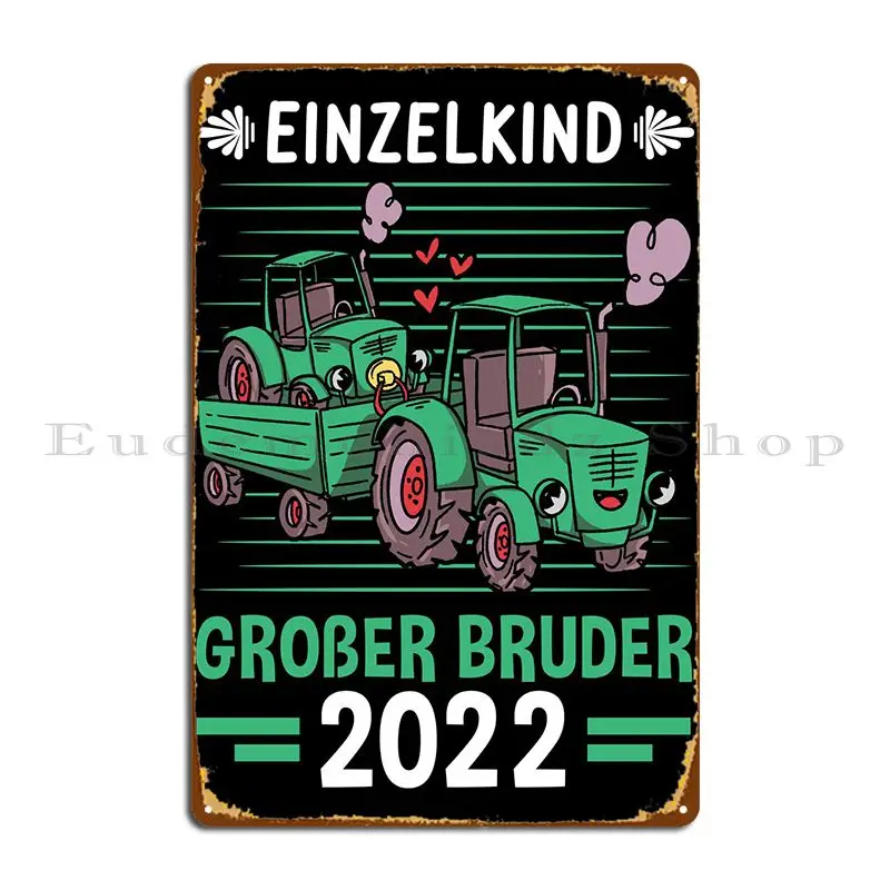 

Металлический плакат Einzelkind Groer мя 2, железный Настенный декор для паба, клуба, оловянный плакат