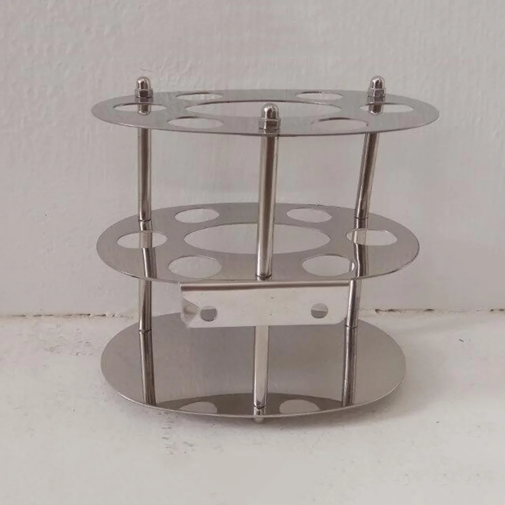 

Countertop Toothpaste Stainless Steel Holder Stand for Bathroom Holds Toothpaste and Six