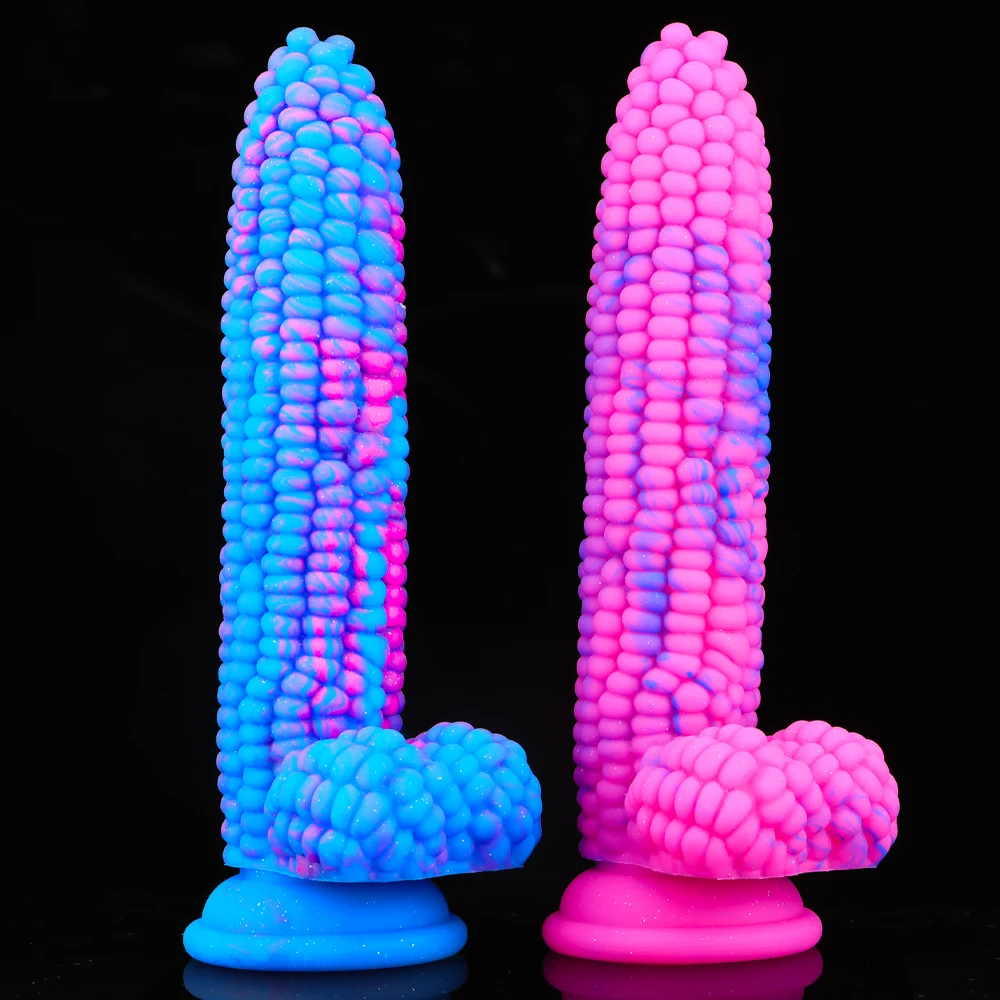 Цветной силиконовый реалистичный мягкий фаллоимитатор с большой силиконовой