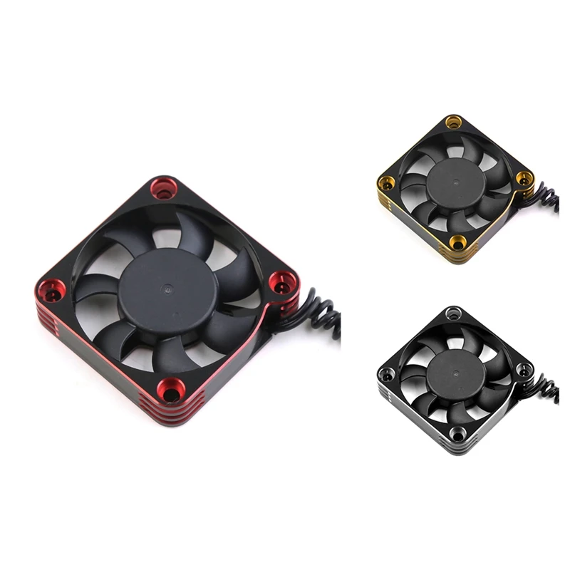 

50Mm 10000RPM Metal Motor Cooling Fan JST Plug For 1/5 1/6 1/8 RC Car Motor Black+Red