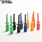 10 шт. 5 цветов Mini тестовый зонд с захватом для SMD IC мультиметра зажим с крючком для испытания для логических анализаторов Mini одиночный зажим с крючком