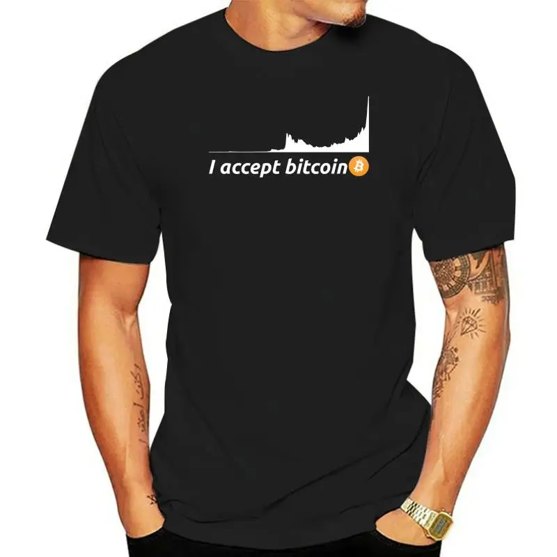 

Футболка с логотипом биткоина и криптовалюты, Мужская черная футболка с коротким рукавом в стиле хип-хоп, футболки с принтом