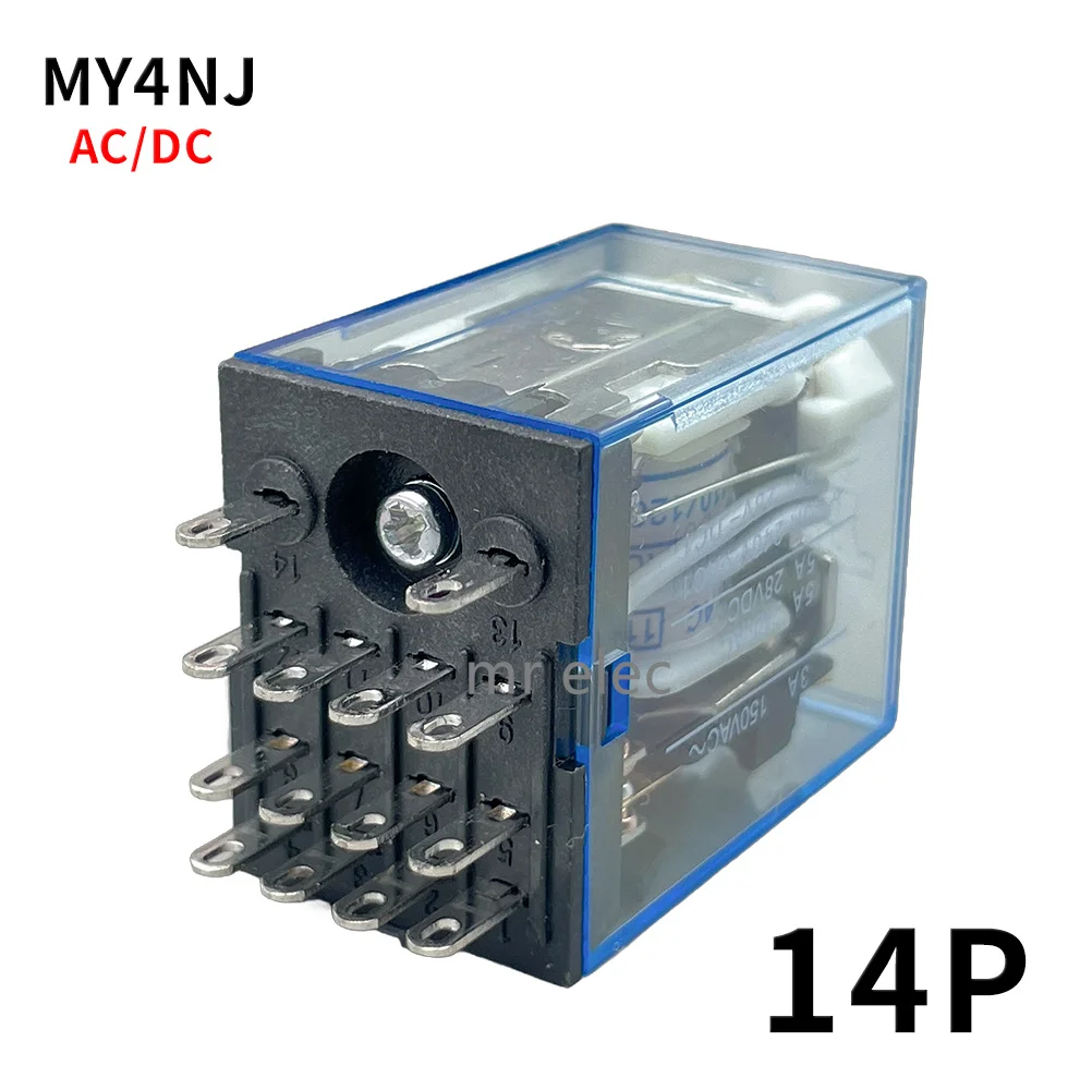 1 шт. MY4NJ реле HH54P Φ 14 контактов AC/DC 12 В 24 в 36 48 110 220 380 мини Реле промежуточное