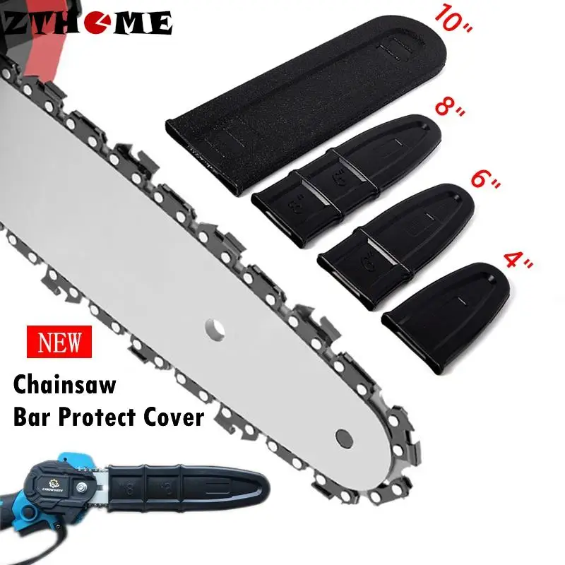 

4/6/8/10inch Chainsaw Bar Protect Cover Pruning Saw Guide Plate Cover Scabbard Protector 4"-10" Electric Chain Saw Accessories