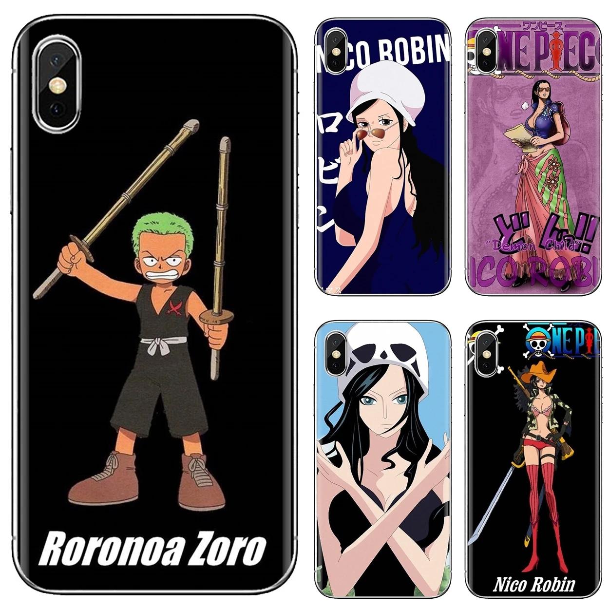 Для Samsung Galaxy S10 S10E S20 FE S21 S30 S8 S9 S7 Plus Ultra Edge Lite Аниме One Piece Nico Robin мягкий прозрачный