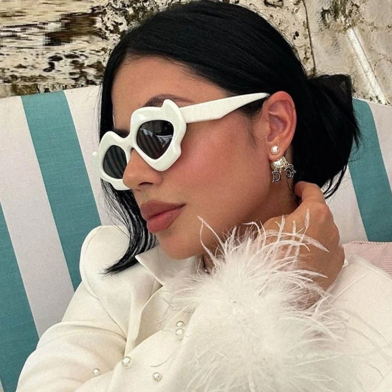 

Солнцезащитные очки «кошачий глаз» для мужчин и женщин, роскошные брендовые уникальные нестандартные солнечные очки в стиле стимпанк, Y2k, 2023