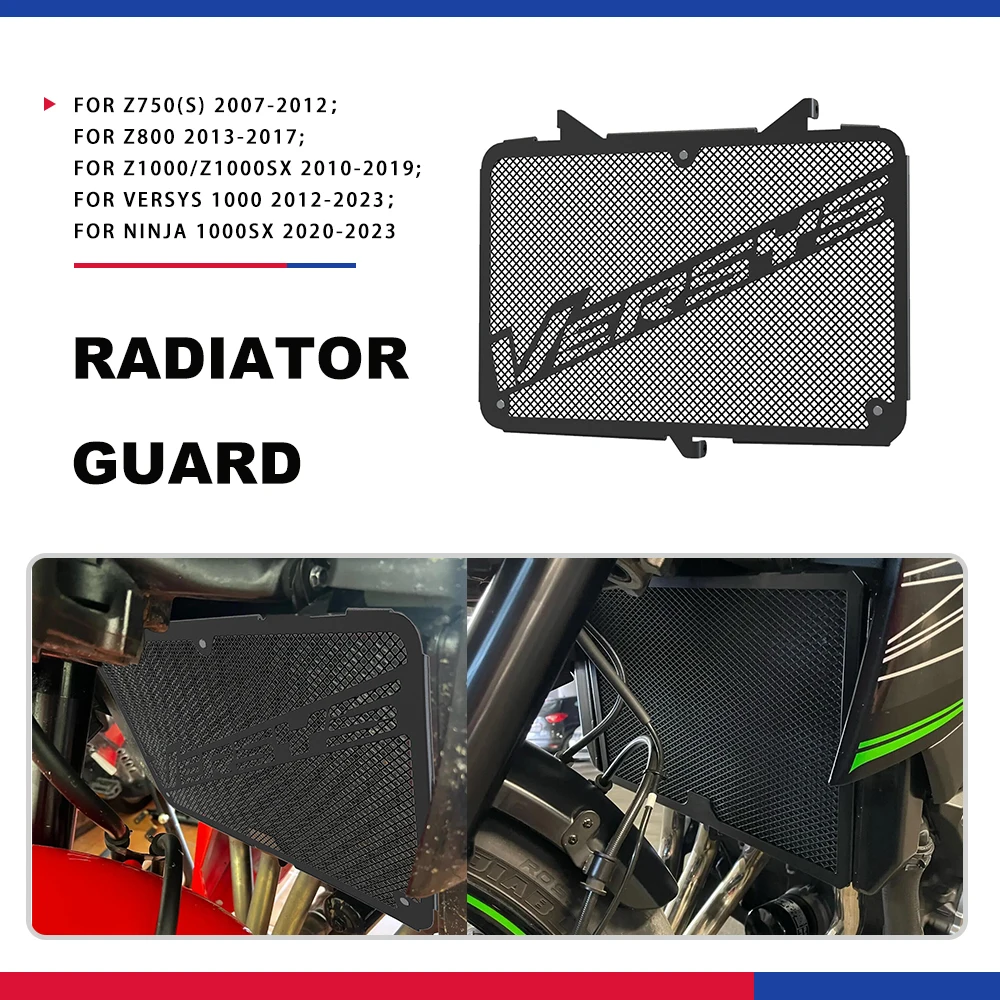 

Motorcycle Radiator Grill Guard Cover Protector For Kawasaki Versys 1000 Versys1000 2012-2022 2023 Ninja 1000SX Z1000/Z1000SX