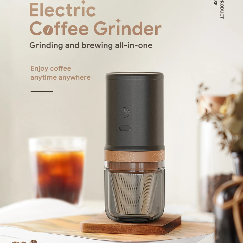 

Portable Electric Coffee Grinder USB Rechargeable Stainless Steel Grinding Core Kitchen Cereals Beans Mill Coffee Grinder Machin