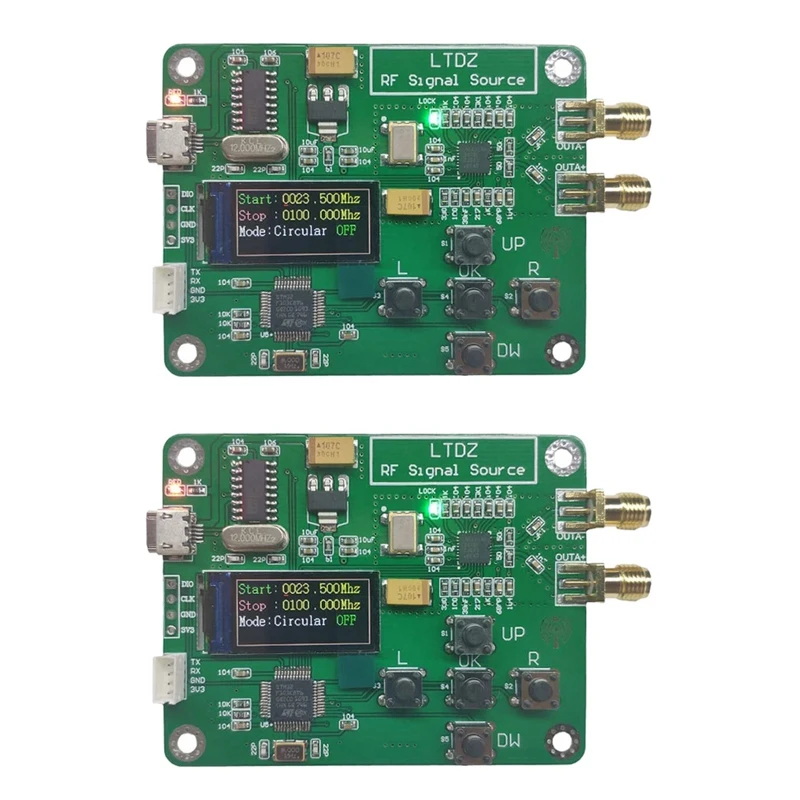 

2X LTDZ MAX2870 STM32 23.5-6000Mhz Signal Source Module USB 5V Powered Frequency And Modes Accessory
